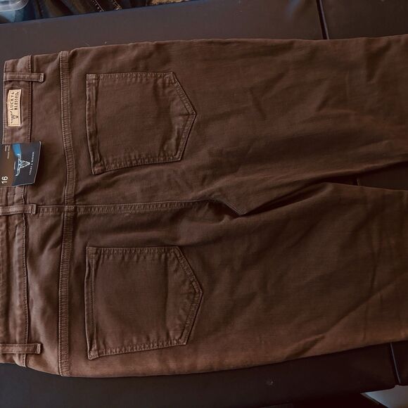 Lucky & Blessed size 16 womens Brown High Rise Flare Jeans Stretch NWT 34 x 33 - Picture 10 of 10